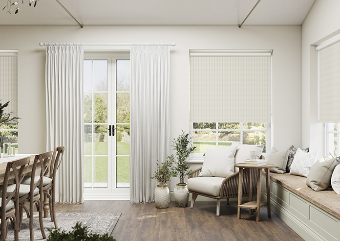 Emily Bond George Stripe, Linen - Roller Blind - Image 3